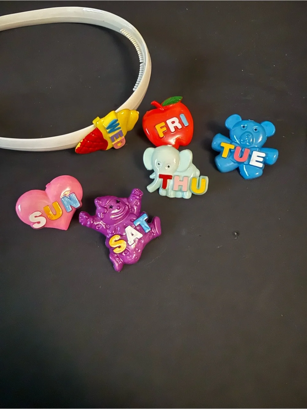 80s 90s Day-of-Week Headband Set